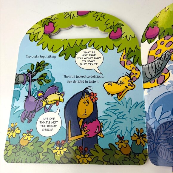 Adam And Eve Jonah And The Whale Interactive DVD Books Ages 3-8 Hardcover Handle - Picture 5 of 7